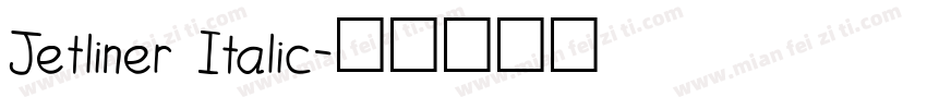 Jetliner Italic字体转换